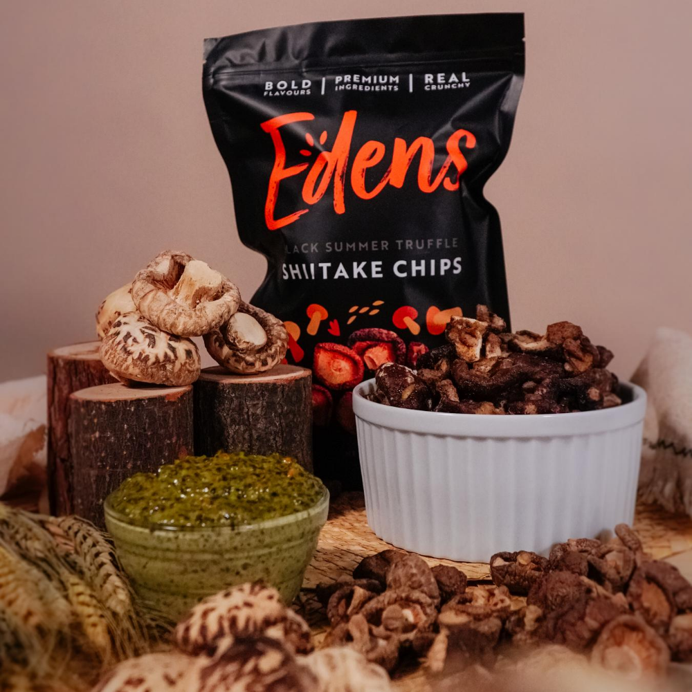 Black Summer Truffle Shiitake Chips