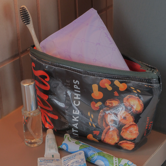 Black Upcycled Pouch